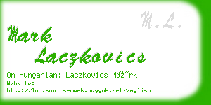 mark laczkovics business card